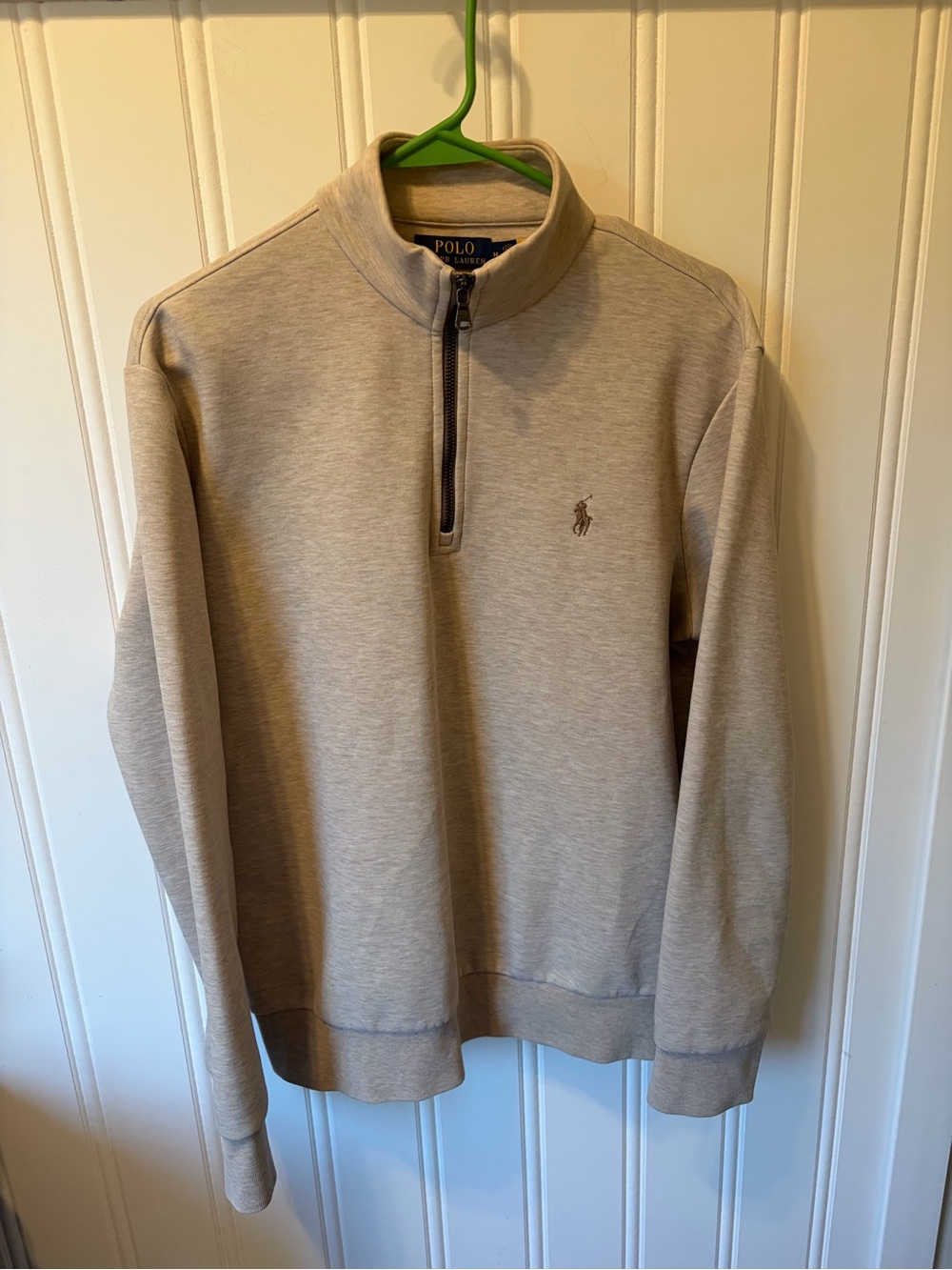 Ralph Lauren Beige Half-Zip Sweater